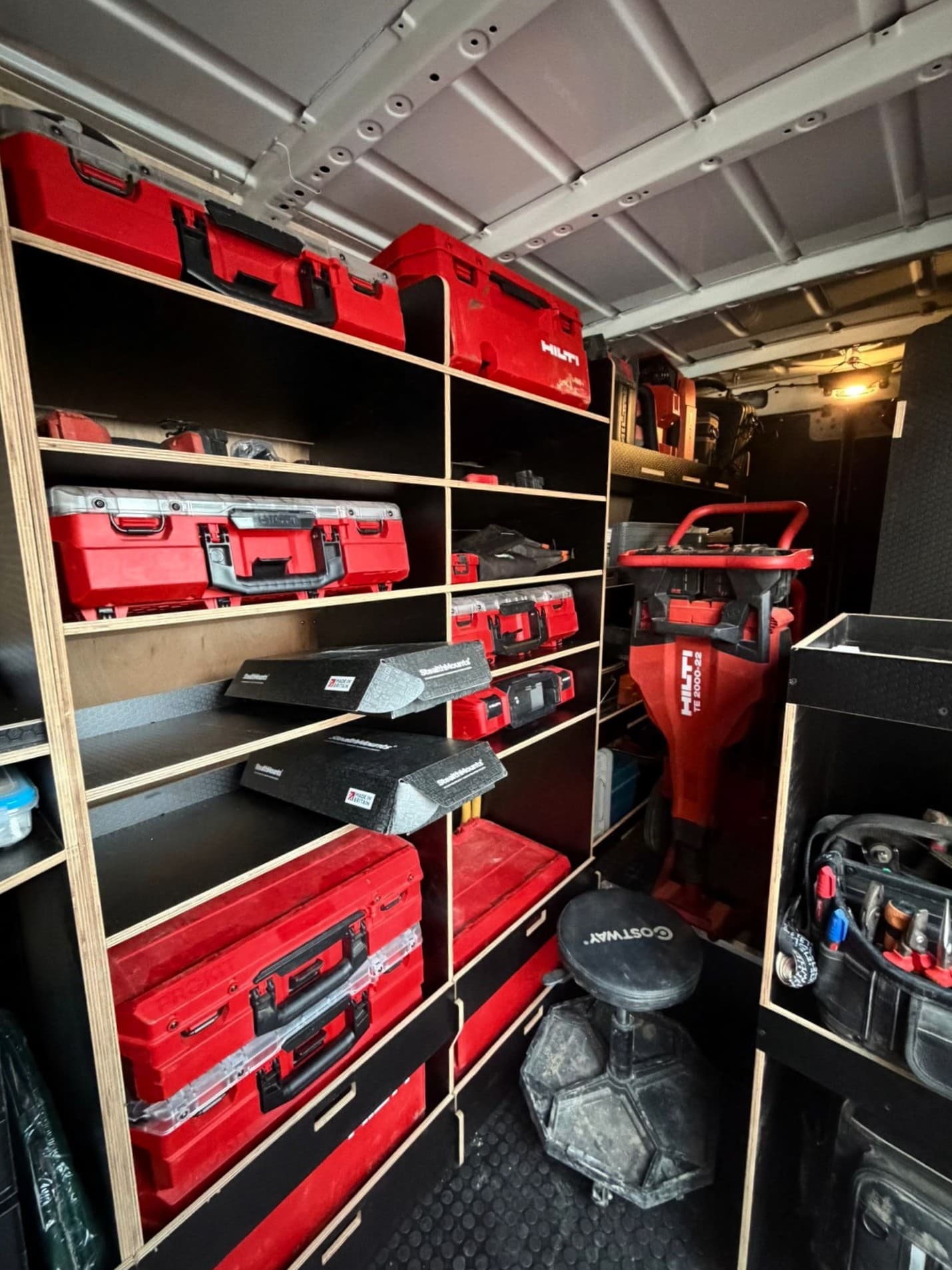 Van racking for groundworkers — the setup that keeps heavy kit under control