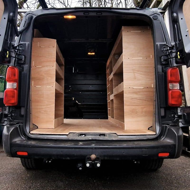 Van racking for fleet vans by Ply Van Racking Ltd in Shrewsbury