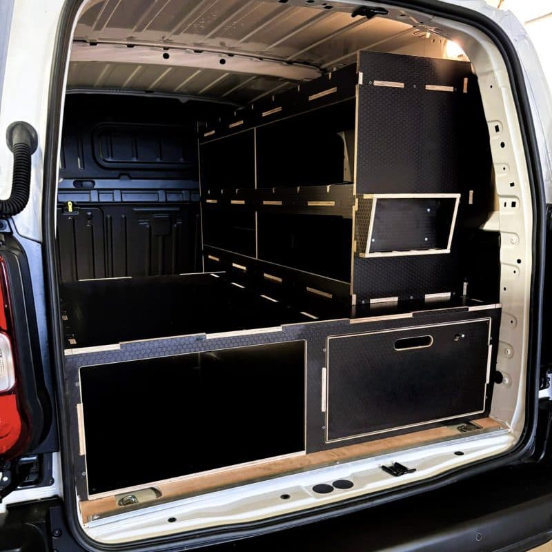 Van racking for fleet vans by Ply Van Racking Ltd