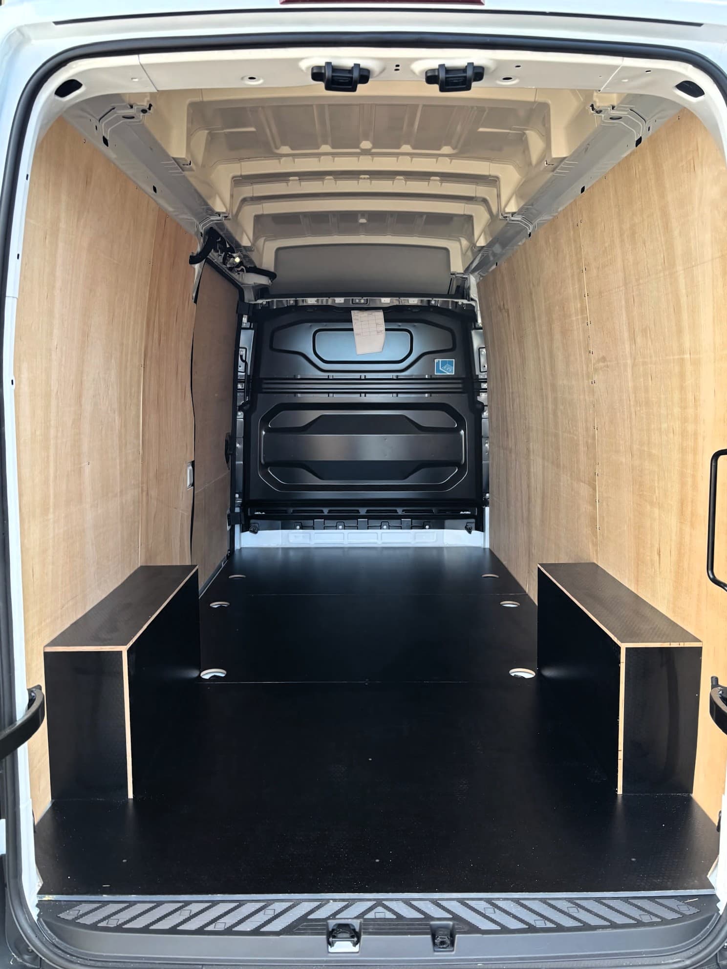 Van ply lining with a hex grip floor by Ply Van Racking