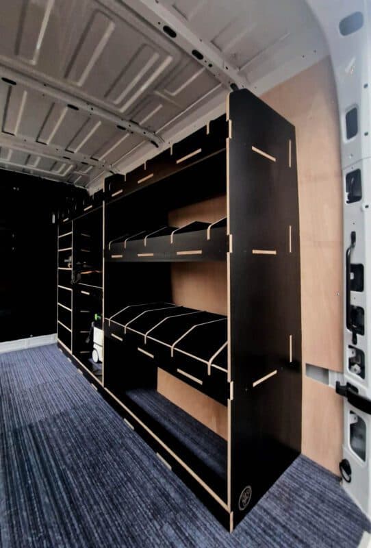 Multi-Section Van Racking Unit