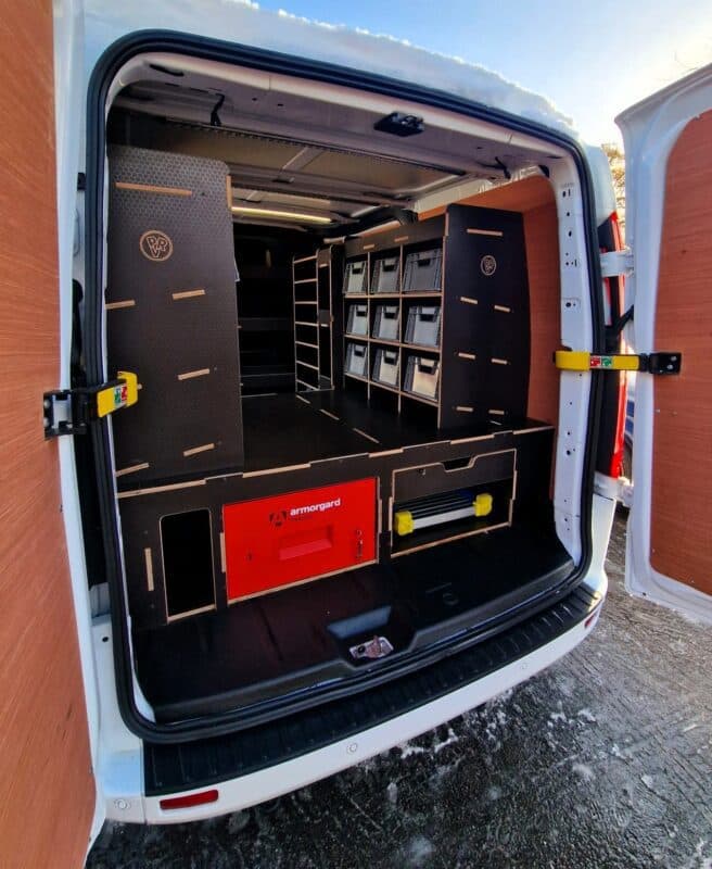 Racking System With Armorgard Vault Storage — image 1