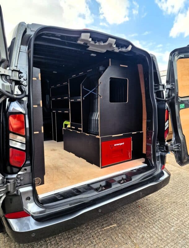 Compact Van Racking System with Armorgard Vault — image 1