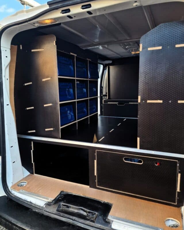 Racking System with Raised Floor and Bulkhead Drawer