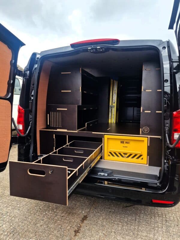 Van Racking System with Upright Ladder Storage — image 1