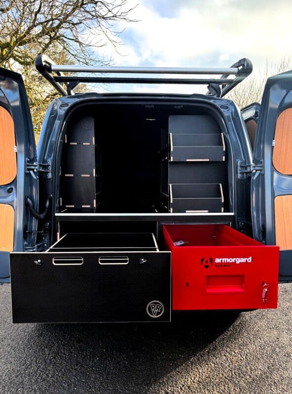 Comprehensive Van Racking with Armorgard Vault — image 1