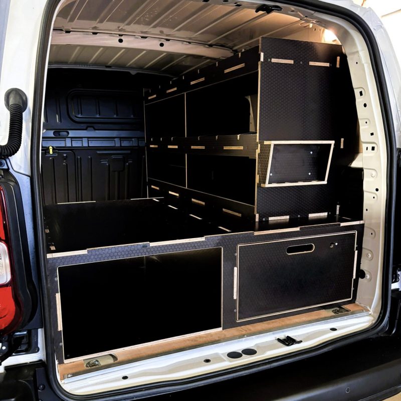 Van racking for fleet vans by Ply Van Racking Ltd