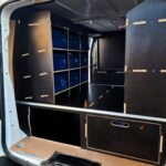 Racking System with Raised Floor and Bulkhead Drawer by Ply Van Racking Ltd