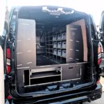 Racking and Drawer Unit With Large Ladder Storage by Ply Van Racking Ltd